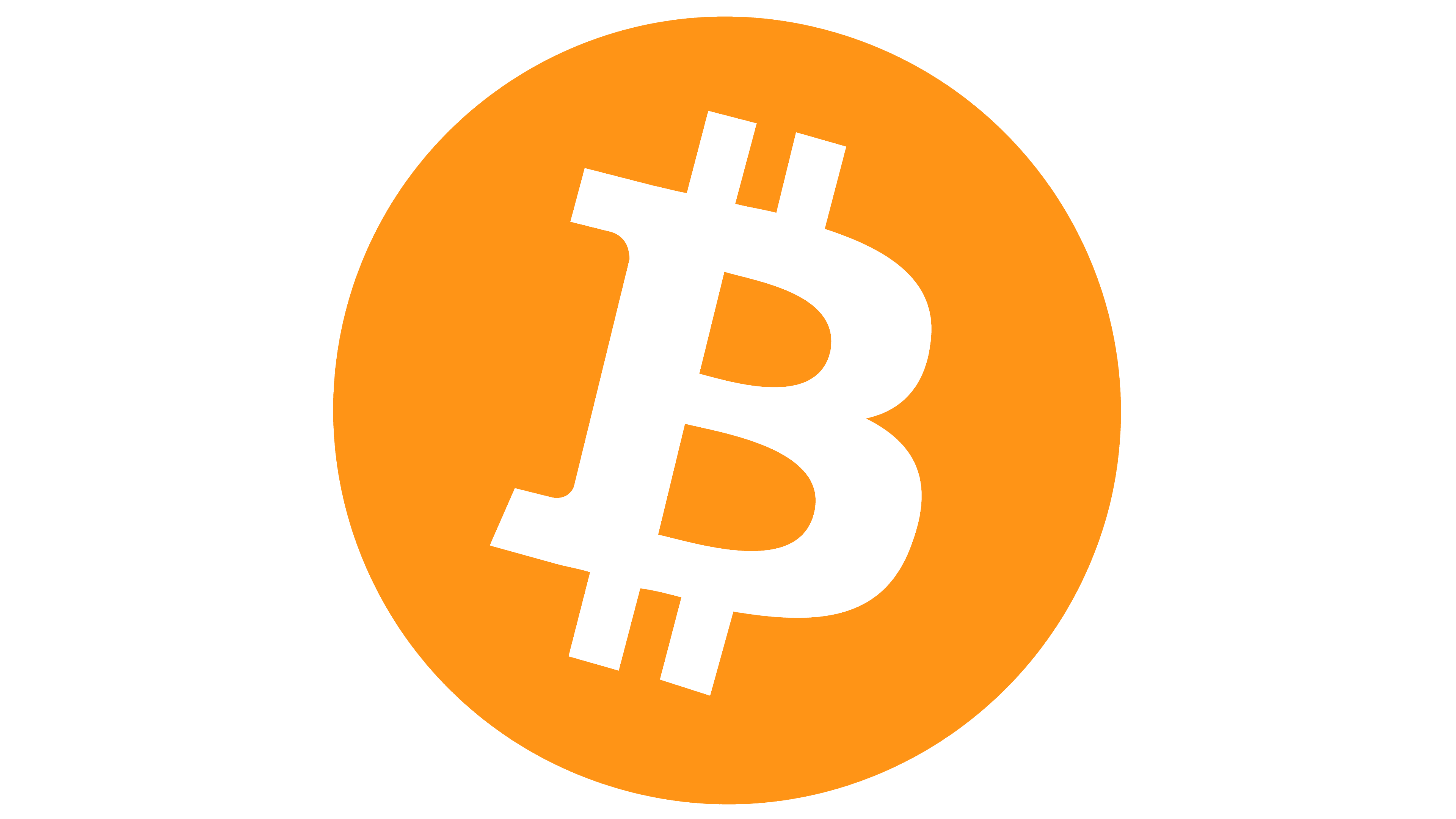 Bitcoin logo.